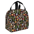 thumbnail image 2 of Fotbe Mushrooms Bolsa Térmica con Estampado y Forro de Aluminio Grueso Bolsa de Almuerzo con Bolsillo Frontal para Hombres y Mujeres, Ideal para Trabajo, Escuela, 2 of 8