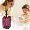 thumbnail image 2 of Botella dispensadora de jabón de vidrio recargable de 320 ml con bomba para jabón en H para baño, cocina, lavabo, dispensador de gel de ducha, champú y loción, decoración de encimera, a prueba de, 2 of 6