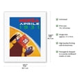 thumbnail image 2 of 1931 Monza Grand Prix - Vintage Car Racing Poster by Philemon - Fine Art Rolled Canvas Print 11in x 14in, 2 of 4