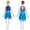 Blue, variant on Doomiva Kids Girls Lyrical Dance Dresses Sparkly Sleeveless Figure Skating Dress Irregular Chiffon Hem Skirt Leotard Blue 14