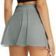thumbnail image 3 of Gibobby faldas para mujer Falda de de tenis sólida informal para mujer Falda deportiva de yoga Falda corta(Gris， S), 3 of 5