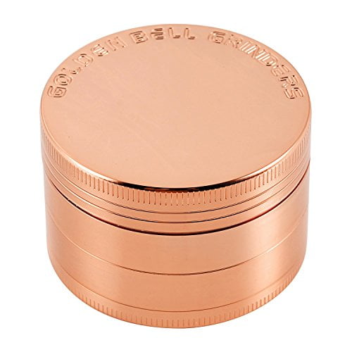 Rainbow Color 2-Inch Golden Bell 4 Piece Spice Herb Grinder 