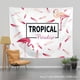 thumbnail image 1 of Papel pintado de estilo nórdico digno de Instagram para dormitorios, con flamencos tropicales, tela fina cepillada, 200 x 150 cm., 1 of 3