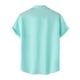 thumbnail image 4 of Ceisia Men's Solid Color Loose Fit Short Sleeve Button Down Shirt for Casual & Vacation Wear Light Blue M Gifts, 4 of 9