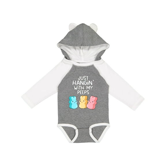 Inktastic Easter Hangin' with My Peeps Boys or Girls Long Sleeve Baby Bodysuit