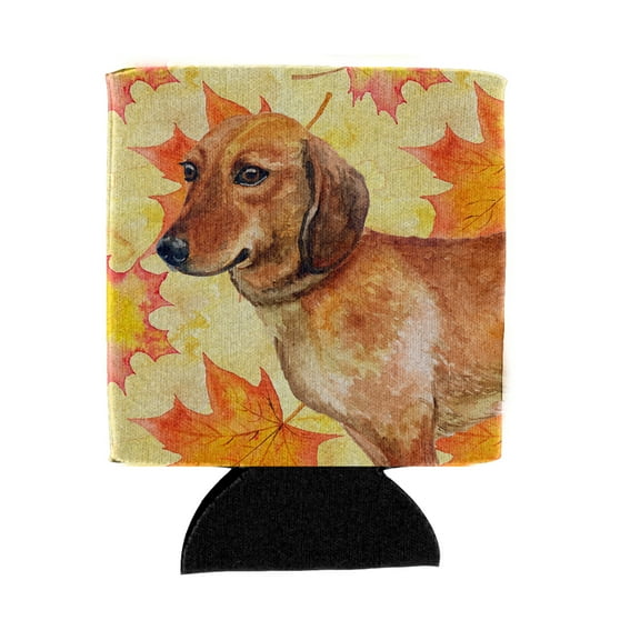 Carolines Treasures BB9913CC Dachshund Fall Can or Bottle Hugger Can Hugger multicolor