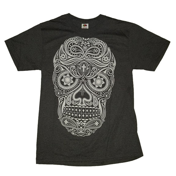 Day of the Dead Decorative Skull Graphic T-Shirt - Small