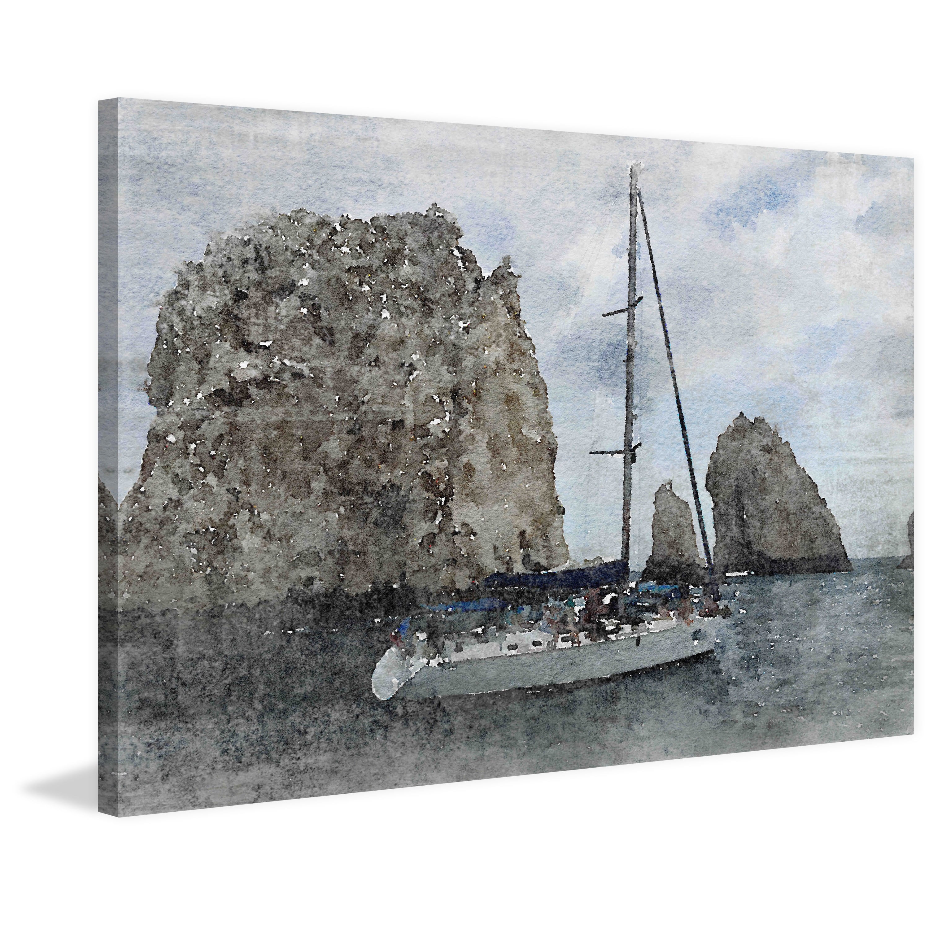 Marmont Hill 'Adventure 3' by Irena Orlov Painting Print on Wrapped Canvas