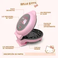 thumbnail image 3 of SANRIO Waflera De Hello Kitty HK-91, Antiadherente 750 W, Máquina de Waffles Rosa con Diseño en el Waffle,, 3 of 10