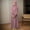 Pink, variant on Muslim Girls Round Neck Ruffled Solid Color Dress With Pattern Flounce Girls Dresses Size 11-12 Years Blue