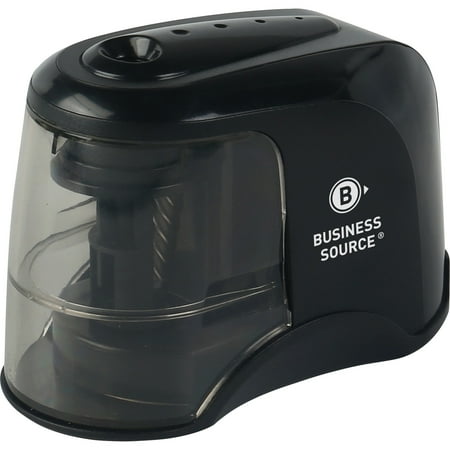 Business Source, BSN02870, 2-way Electric Pencil Sharpener, 1 Each, Black