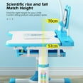 thumbnail image 5 of ZToonmas School Supplies Children'S Combined Study Table Plastic Work Table Can Be Raised and Lowered, 5 of 7