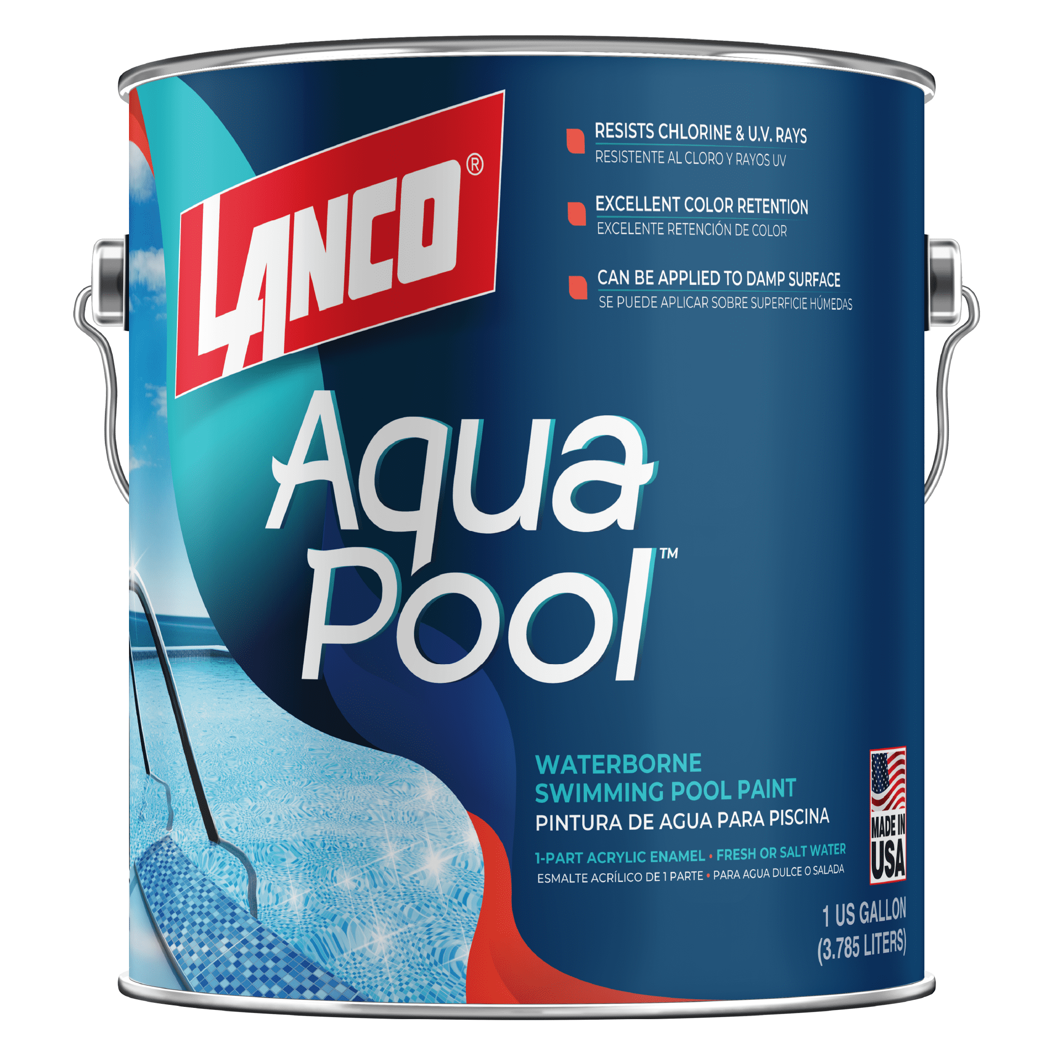 Lanco Aqua Pool White Finish, 1 Gallon