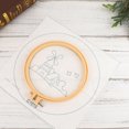thumbnail image 4 of MasteelfCA 15cm Round Embroidery Base DIY Punch Embroidery Set Cloth Needles Wools Thread Accessories Embroidery Art Craft for Kids Home Gift Making (Windmill Style Pattern), 4 of 7