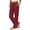 a01Wine, variant on Yyeselk Women Wide Leg Yoga Pants with Pockets Loose Fit High Waist Drawstring Casual Stretch Cozy Fall Trousers for Walking Working Wine XXXL