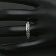 thumbnail image 5 of Betsy Celtic Eternity Wedding Band Ring Sterling Silver Women Ginger Lyne Collection, 5 of 6