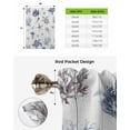 thumbnail image 6 of Vintage Coastal Tie Up Curtains for Kitchen Bathroom Bedroom Windows 45 Inch Length, Nautical Summer Beach Sea Turtle Starfish Balloon Drape Curtains Shade Rod Pocket Drapery Curtain Panel, 42"x54", 6 of 7