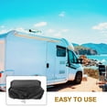 thumbnail image 3 of IDEANATEGRATE 1Pcs Dustproof Rv Covers For Camping Enthusiasts In Black Oxford Cloth 42.50X30.00X14.25Cm, 3 of 8