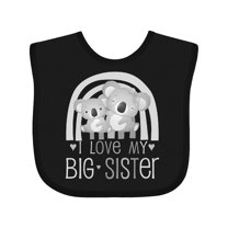 Inktastic Little Sister Newborn Baby Girls’ Boys or Girls Baby Bib