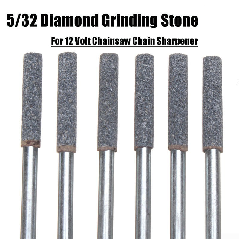 6 X 5/32 DIAMOND GRINDING STONES for 12 Volt Chainsaw Chain Sharpener STIHL ETC 