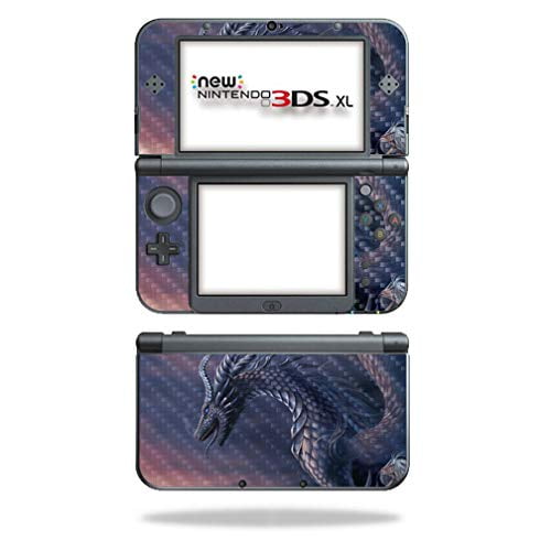 MightySkins Carbon Fiber Skin for Nintendo New 3DS XL (2015) - Game Kid | Protective, Durable Textured Carbon Fiber Finish | Easy to Apply, Remove, and Change Styles | Made in The USA