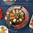 thumbnail image 4 of Parrilla Eléctrica de Olla Caliente de 1200W, Combinaciónis Antiadherente de Barbacoa coreana 2 en 1 para cocinar en interiores, 4 of 7
