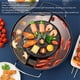 thumbnail image 4 of Potal Hot Parrilla de Barbacoa Coraana Con Recubrimiente Antiadherente, Calentamiento rápido y Uniforme Combinacióna de Olla Eléctrica 2 en 1 Adecuada Para Reuniones y eventos, 4 of 7