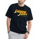 thumbnail image 1 of Camiseta con el logo de Indiana Jones y la esfera del destino - Negra, unisex (adultos/niños), manga corta, con el logo de la película, para uso informal, 1 of 7