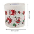 thumbnail image 2 of unbranded 4 Rolls Christmas Toilet Paper Christmas Paper Decor Assorted Color Enhanced Durability for Bathroom Decor, 2 of 6