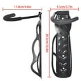 thumbnail image 5 of Bike Wall Mount Hook | Heavy Duty Steel Vertical Bicycle Hanger | Rubber-Coated Movable Hook Prevents Rim Scratches | 30KG Load | Fits All Bikes | 26.5x9.5x11.8cm | Screws Included, 5 of 9
