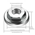 thumbnail image 2 of Baohd 2pcs/set Plaque de Pression Durable Antidérapant Machine de Coupe Modifié Écrou Rapide, 2 of 6
