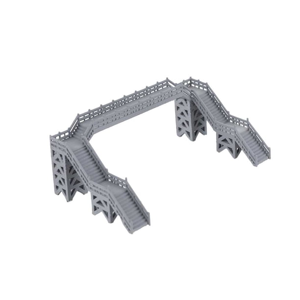 Wosthever Puentes modelo Mini Overbridge modelos juguetes DIY puente entretenimiento recreación peatón paso elevado regalo Artesanía Wosthever HA075996-00