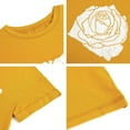 thumbnail image 4 of Sherrylily Women Rose Graphic Tee T Shirt Loose Fit Short Sleeve Casual Tops, 4 of 5