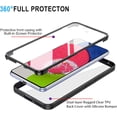 thumbnail image 2 of for Samsung Galaxy A54 5G Clear Case with Screen Protector, Slim Shockproof Soft TPU Bumper Full Body Protection Phone Cover Case for Samsung Galaxy A54 5G QC Blue, 2 of 10