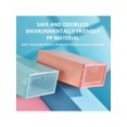 thumbnail image 4 of 2pcs/Set Transparent Lid Shoe Storage Box Sets Shoes Organizers Thickened Foldable Dustproof Storage Boxs Stackable Combined Shoe Cabinet, 4 of 4