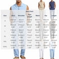 thumbnail image 3 of Ceisia Men Lapel Sleeveless Button Down Shirt and Belted Straight Leg Pants 2 Piece Linen Outfit Black XXL Gift, 3 of 8