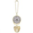 thumbnail image 1 of baroque  modern  repeat pattern car keychain angel wing pendant, 1 of 4