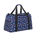 thumbnail image 2 of Fotbe Skull flower funny Bolsa de Viaje con Estampado, Bolsa de Fin de Semana para Mujer con Compartimento para Zapatos, Bolsa de Gimnasio con Bolsillo Húmedo, 2 of 7