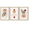 thumbnail image 3 of Drsoum Boho Wall Art 16x24in3pcs Natural Framed Decor Mid Century Modern Abstract Prints Posters Bedroom, 3 of 6