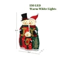 thumbnail image 2 of LuxenHome Snowman Family with Joy Greeting Holiday Decoration with Lights for Indoor and Outdoor, 2 of 10