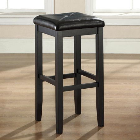 - Crosley Furniture Upholstered Square Seat Bar Stool with 29
