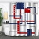 thumbnail image 1 of Inteprter Fácil de limpiar, cortinas de ducha geométricas abstractas modernas, tela premium, colorida, fácil de limpiar Juegos de accesorios de baño xtl273, 1 of 6