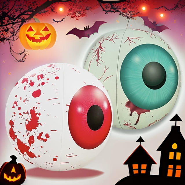 Globo Ocular Inflable de Halloween de 15,7 Pulgadas para Decoración de Fiesta