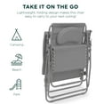 thumbnail image 7 of Best Choice Products Oversized Zero Gravity Chair, Folding Outdoor Patio Recliner w/ Cup Holder - Dove Gray, 7 of 7