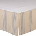 thumbnail image 2 of VHC Brands Farmer’s Market Queen Skirt Tan Grey Chambray Country Farmhouse Dust Ruffle with 16 Inch Drop. Bedding Accessory, 60x80x16, 2 of 3