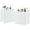 White, variant on LIFERECORD 2-Drawer Dresser Set of 2 Fabric Storage Nightstand for Bedroom Living Room White