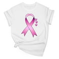 thumbnail image 2 of Breast Cancer Awareness Tops for Women Cute Short Sleeve Pink Ribbon Print Shirts Causal Crewneck Tshirt Blouse, 2 of 3