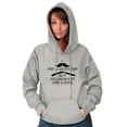 thumbnail image 3 of Mustache You Question Shave Later Pun Unisex Plus Fleece Graphic Hoodie Brisco Brands 2X, 3 of 5