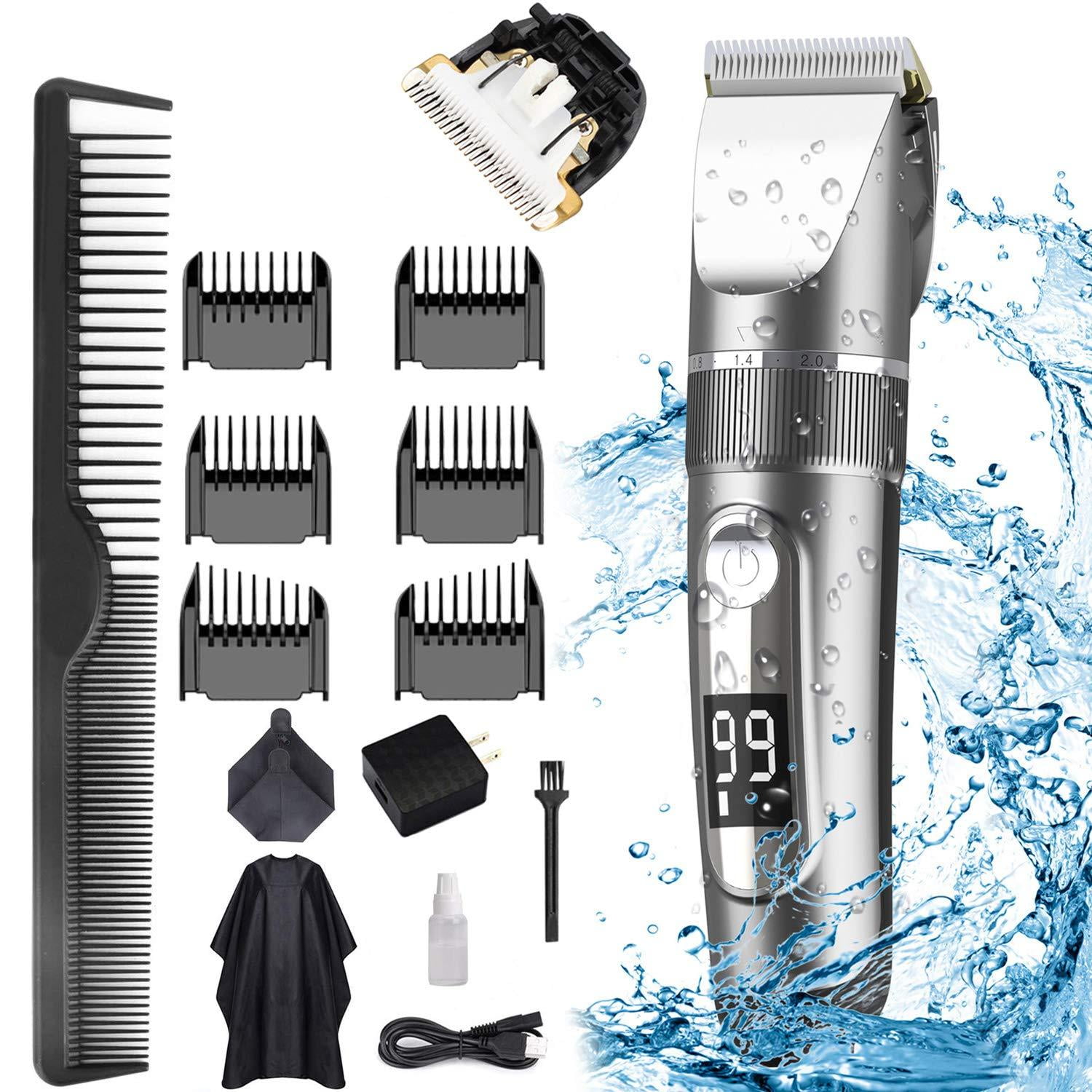 professional rechargeable professional hair clipper ceramic cutter