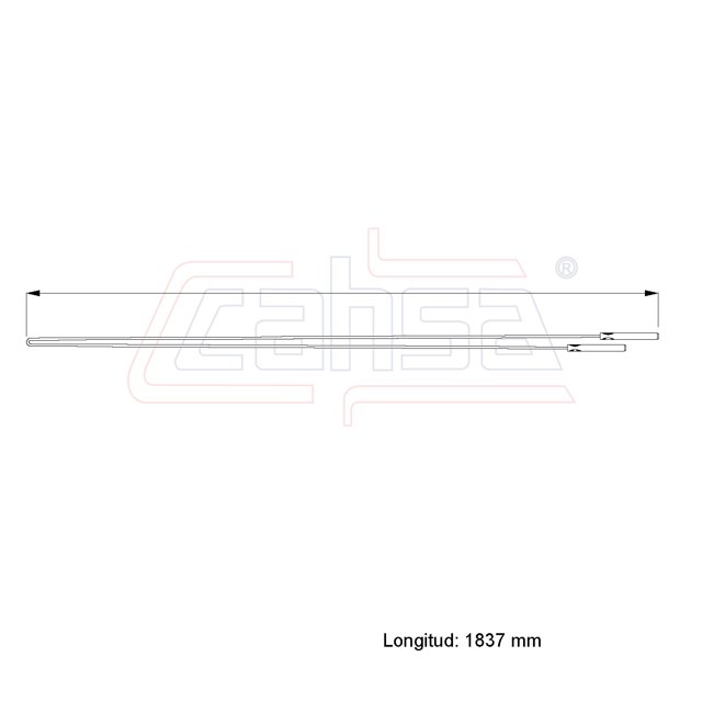 Cable Chicote Calefaccion Compatible Con Volkswagen Beetle 1.2L 1962 1963 1964 CAHSA Cable Chicote Acelerador